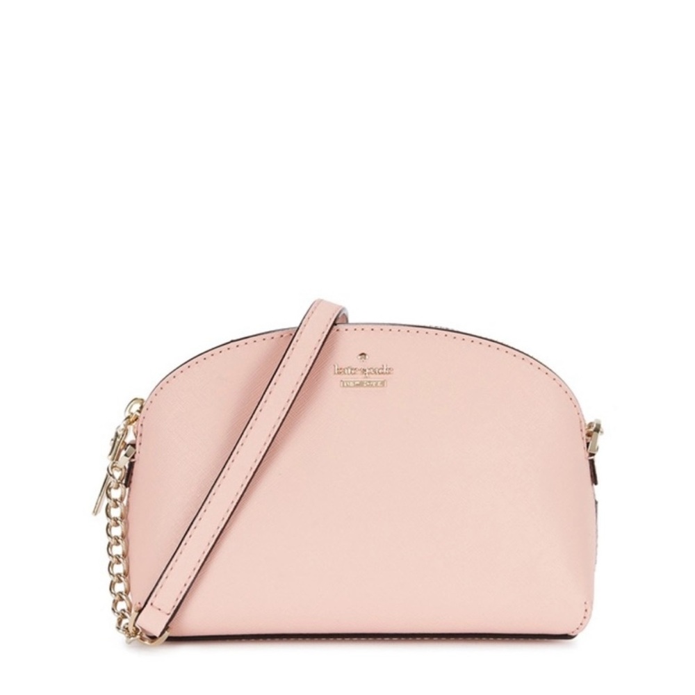 Kate Spade pink/nude Crossbody Bag with Gold Chain